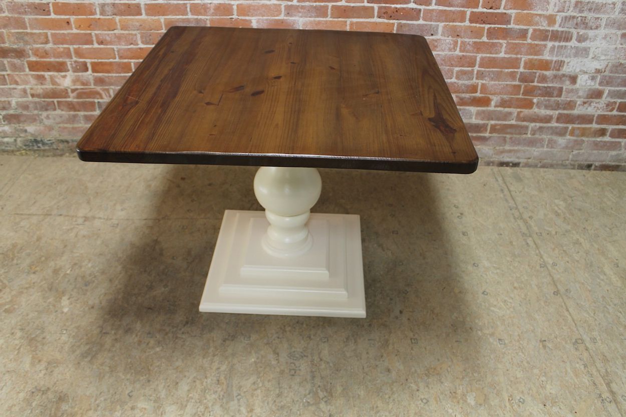 Most Popular Nashville 40'' Pedestal Dining Tables For Small Square Pedestal Table – Ecustomfinishes (View 11 of 20)