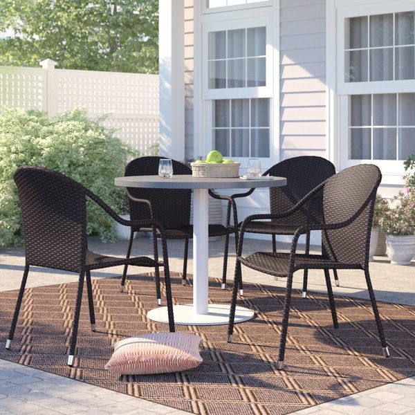Most Recent Belton Dining Tables Within Belton Stacking Patio Dining Chair & Reviews (View 2 of 20)