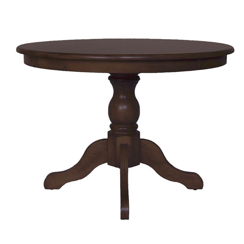 Most Recent Carolina Classics Charlotte Pedestal Dining Table In Regarding Genao 35'' Dining Tables (View 17 of 20)