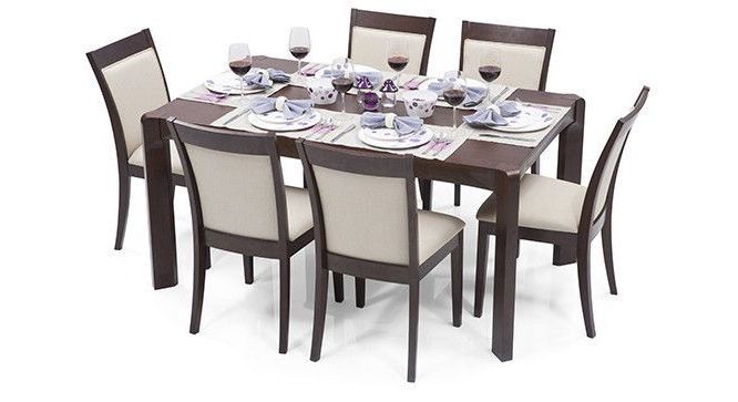 Most Recent Metropolis – Dalla 6 Seater Dining Table Set (View 3 of 20)