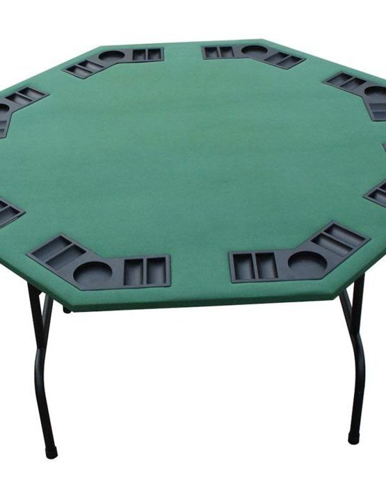 Most Recently Released 48" 6 – Player Poker Tables With Regard To Green Felt Octagon Poker Table Folding Legs 52″ From Point (View 6 of 20)