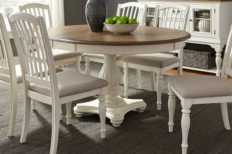Most Recently Released Neves 43'' Dining Tables Intended For Beaufort Farmhouse Style Dining Room Collection In  (View 3 of 20)