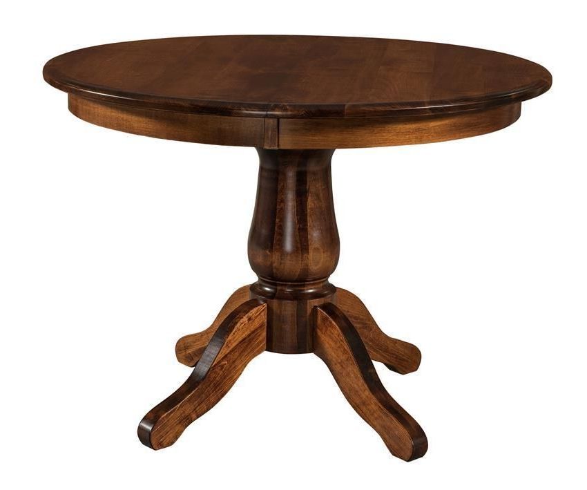 Most Up To Date Amish Lubbuck Single Pedestal Dining Table (View 10 of 20)
