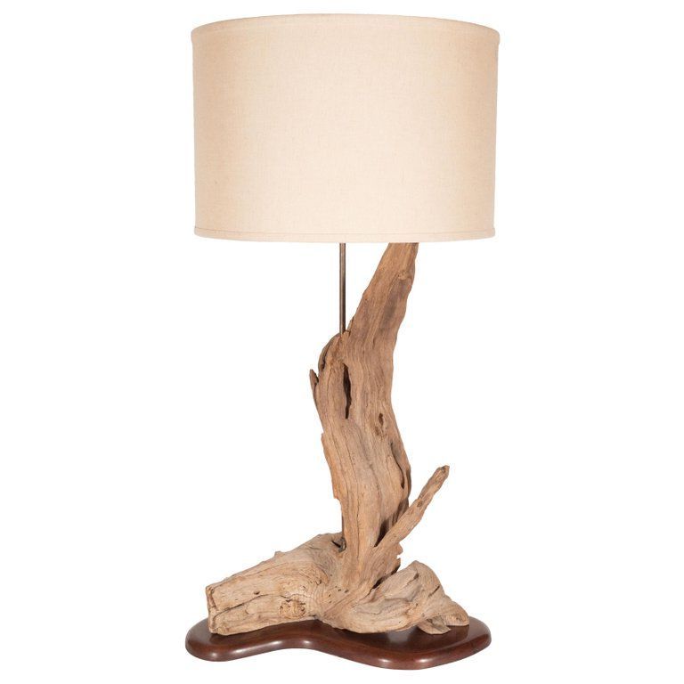 Most Up To Date Organic Modern Sculptural Driftwood Table Lamp With In Drift  (View 15 of 20)