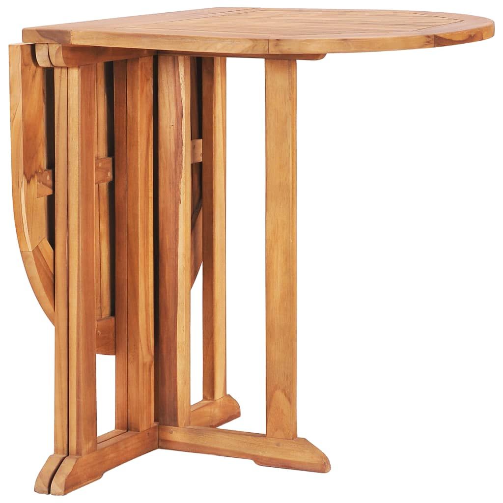 Most Up To Date Solid Teak Wooden Folding Drop Leaf Butterfly Dining Table With Aulbrey Butterfly Leaf Teak Solid Wood Trestle Dining Tables (View 6 of 20)