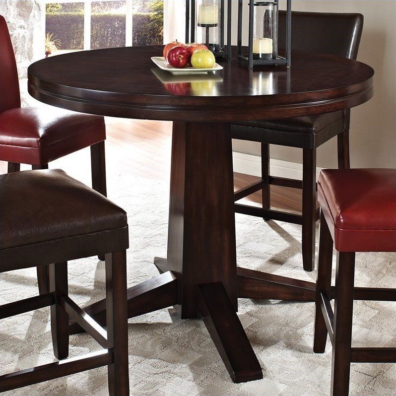 Most Up To Date Steve Silver Company Hartford Round Counter Height Dining Regarding Andrenique Bar Height Dining Tables (View 9 of 20)