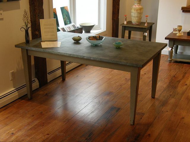 Most Up To Date Zinc Top Dining Table High Falls Furniture Company Regarding Edmondson Dining Tables (View 3 of 20)