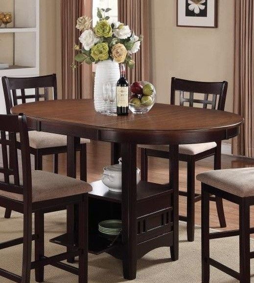 Nakano Counter Height Pedestal Dining Tables Intended For Recent Coaster Casual Counter Height Table With Storage Base (View 4 of 20)