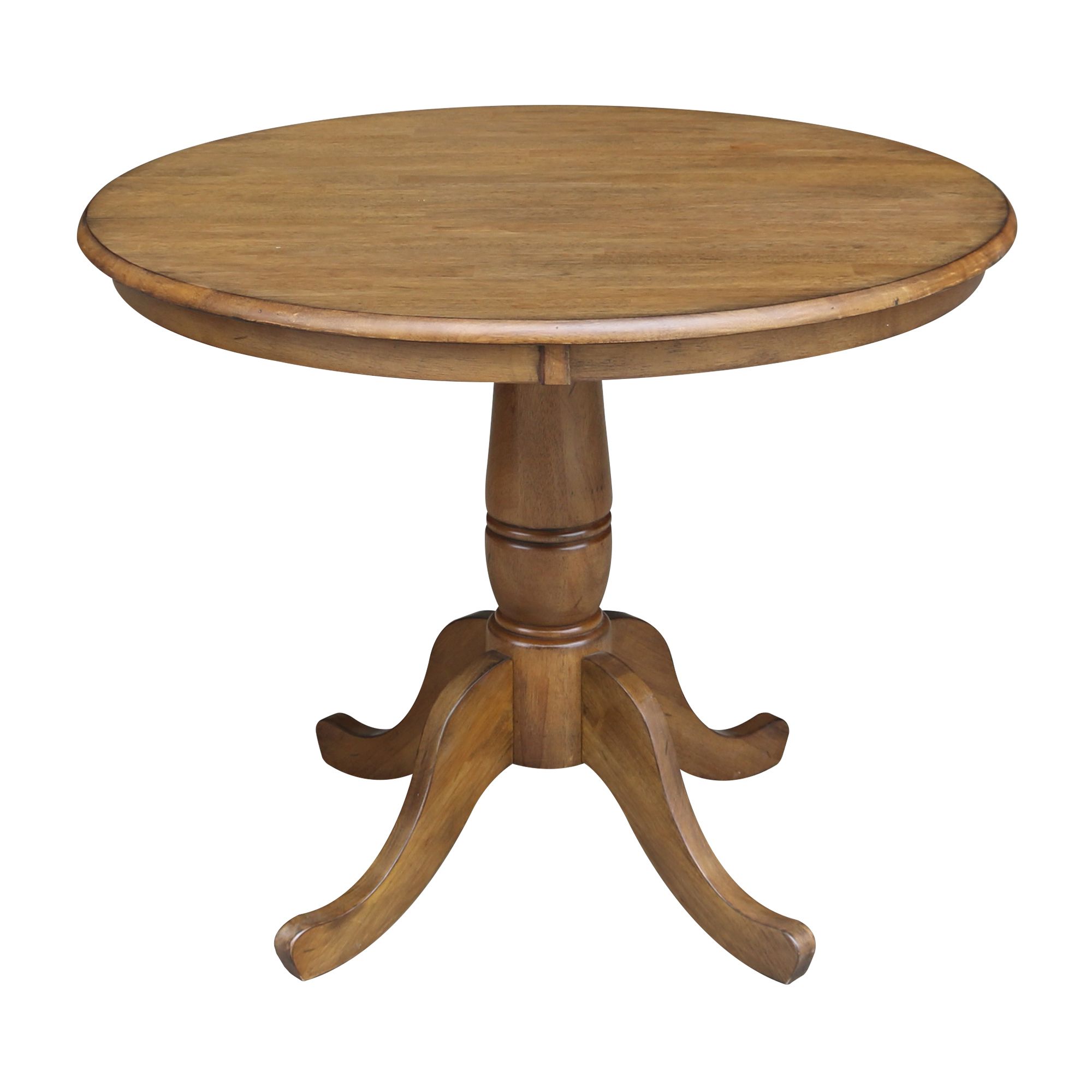 Newest Eleni 35'' Dining Tables For 36" Round Top Dining Table In Pecan – Walmart (View 3 of 20)
