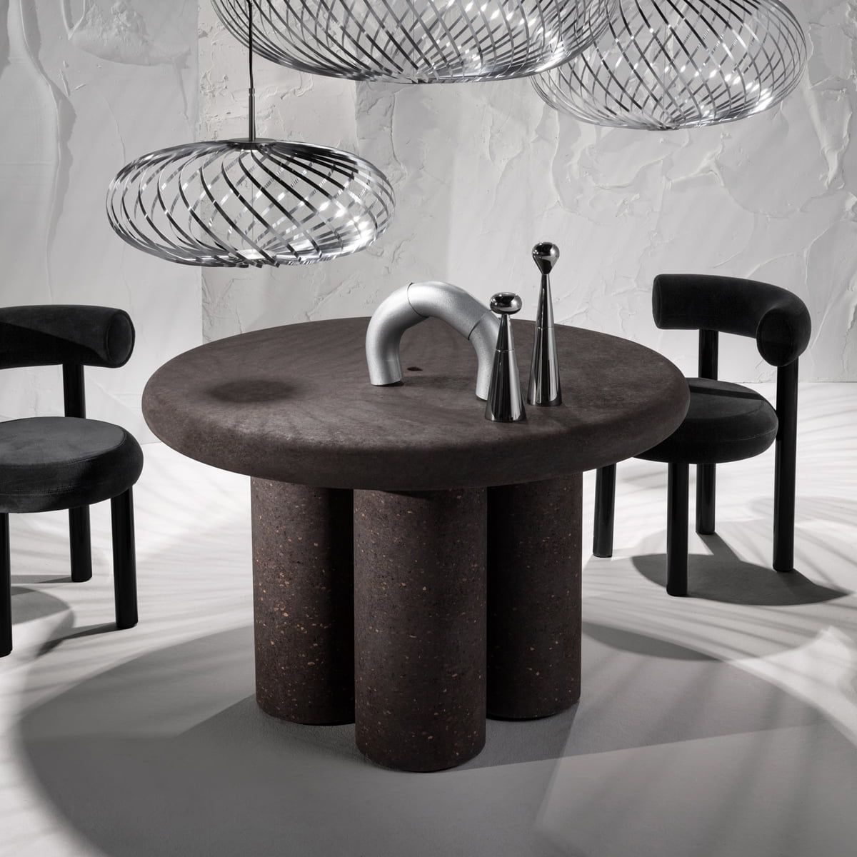 Newest Tom Dixon – Cork Dining Table (round) (View 15 of 20)