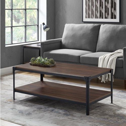 Newest Walker Edison Furniture Co. C46aictdw 24 In. Coffee Table Throughout Elite Rectangle 48" L X 24" W Tables (Gallery 19 of 20)