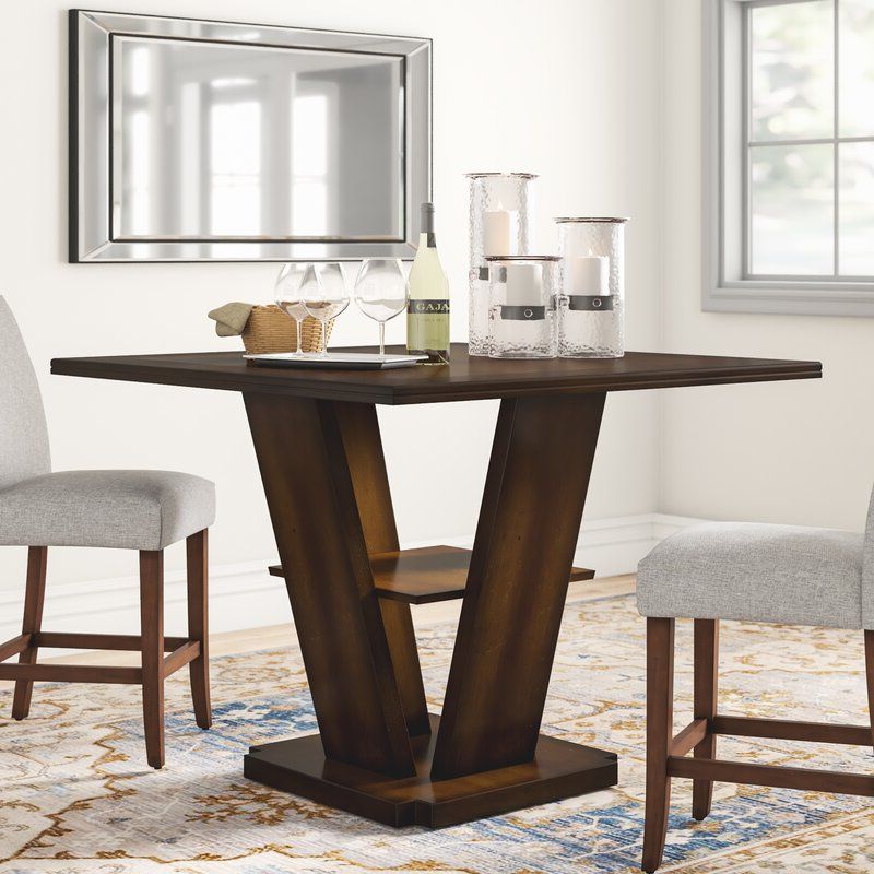 Overstreet Bar Height Dining Tables Intended For Popular Three Posts Allenville Counter Height Dining Table (Gallery 19 of 20)