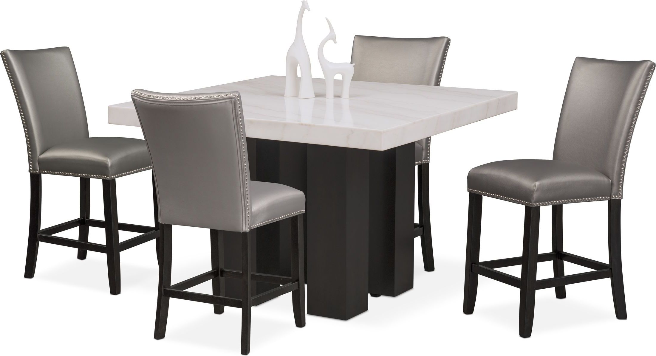 Overstreet Bar Height Dining Tables With Best And Newest Artemis Counter Height Marble Dining Table And  (View 12 of 20)