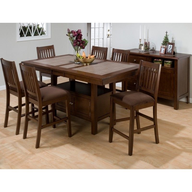 Popular Abby Bar Height Dining Tables For Caleb 7pc (View 6 of 20)