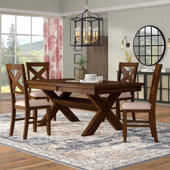 Popular Bradly Extendable Solid Wood Dining Tables Pertaining To Isabell Extendable Solid Wood Dining Set (Gallery 3 of 20)