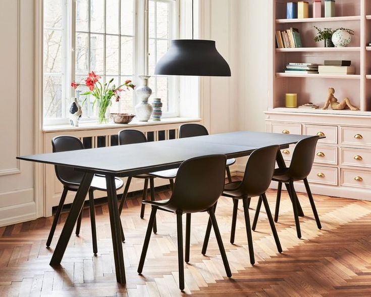 Popular Neves 43'' Dining Tables Within The Cph 30 Extendable Table, Seen Here With Neu Chairs And (View 10 of 20)