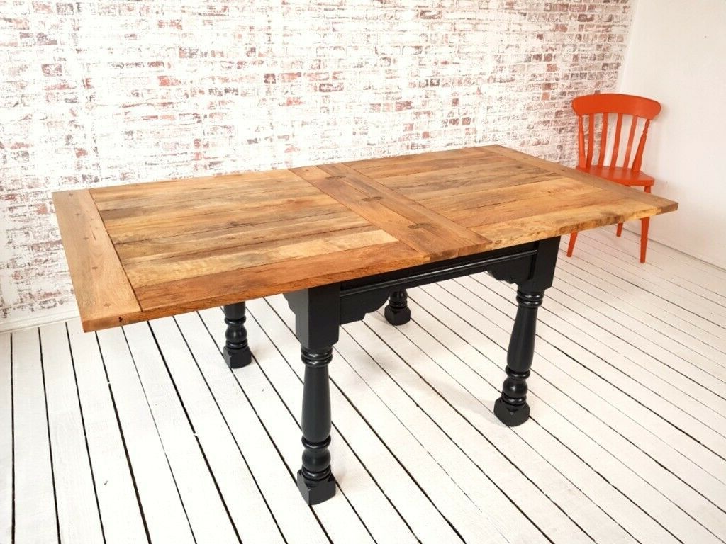 Preferred Adams Drop Leaf Trestle Dining Tables Regarding Rustic Farmhouse Dining Table Drop Leaf Painted Finish (View 1 of 20)