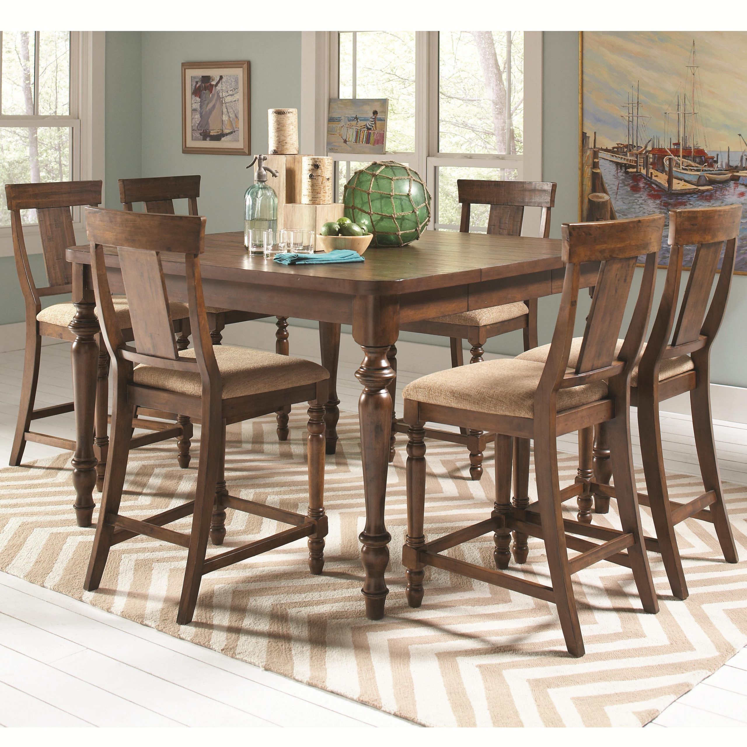 Preferred Counter Height Dining Tables Intended For Jonas Counter Height Table With 6 Chairs (View 12 of 20)