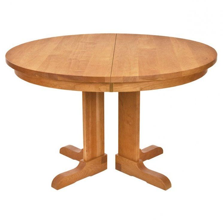 Preferred Gaspard Maple Solid Wood Pedestal Dining Tables Pertaining To Vermont Traditions Split Pedestal Extension Table (View 9 of 20)