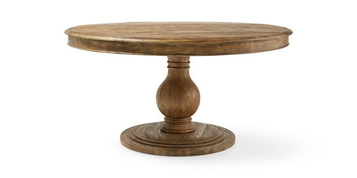 Preferred Lara 54" Round Pedestal Dining Table In Natural (Gallery 3 of 20)