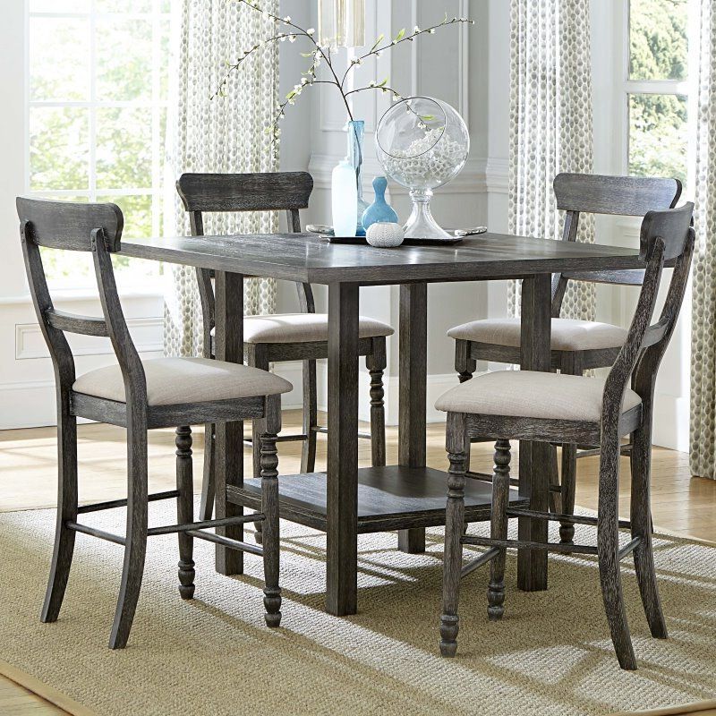 Progressive Muses 45" Square Counter Height Dining Table With 2020 Shoaib Counter Height Dining Tables (View 6 of 20)