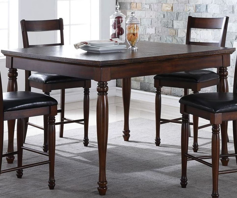 Recent Breckenridge 54" Brown Counter Height Dining Table, Zbrg Within Abby Bar Height Dining Tables (View 4 of 20)