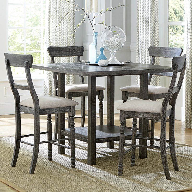 Recent Progressive Muses 45" Square Counter Height Dining Table With Regard To Hearne Counter Height Dining Tables (View 15 of 20)