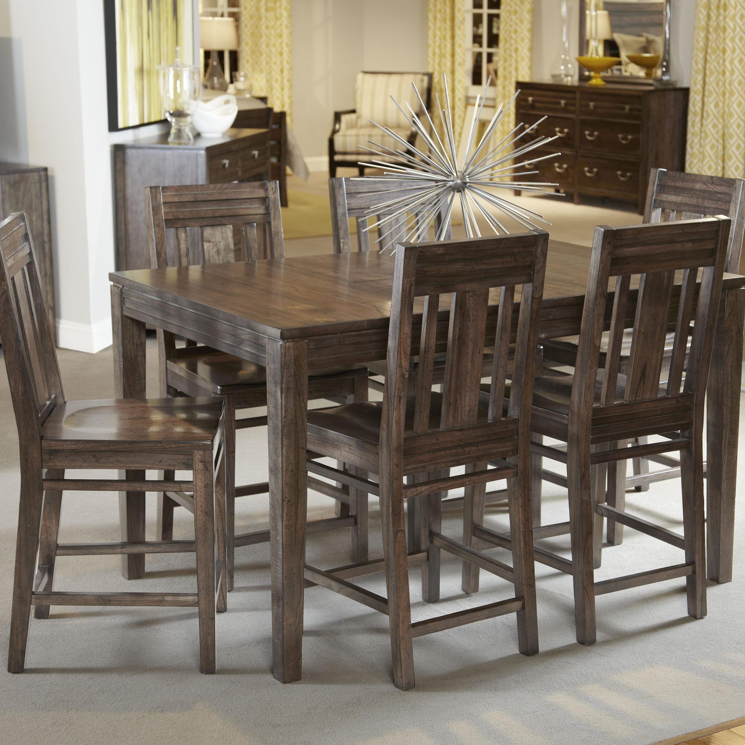 Recent Shoaib Counter Height Dining Tables Regarding Kincaid Furniture Montreat Seven Piece Casual Counter (Gallery 20 of 20)