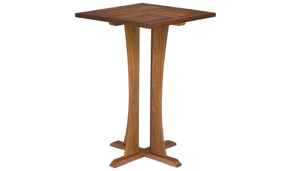 Rinowood™ Traditional Bistro Square Café Table For Recent Joyl  (View 8 of 20)