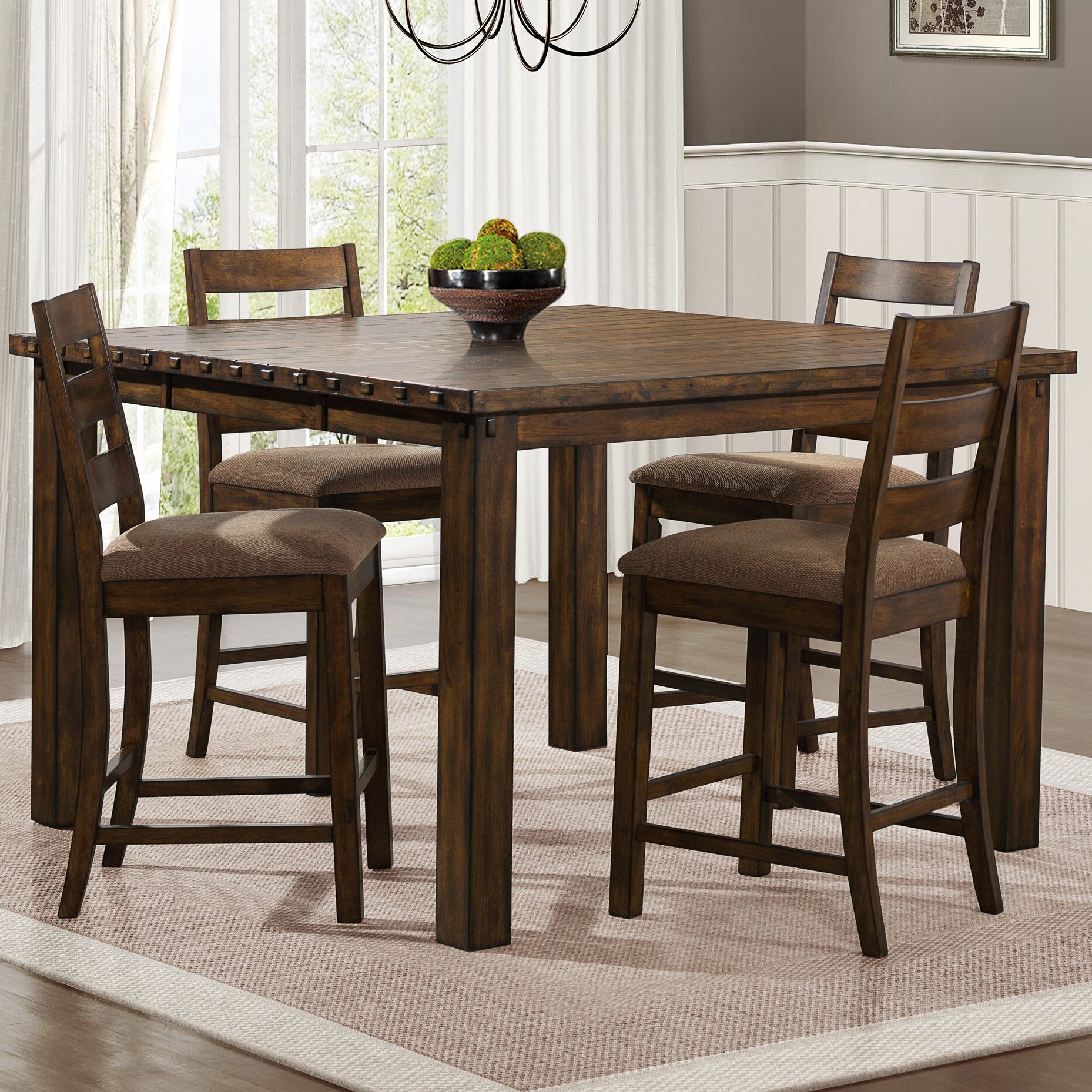 Romriell Bar Height Trestle Dining Tables Throughout Most Recent Woodhaven Hill Ronan Counter Height Extendable Dining (View 11 of 20)