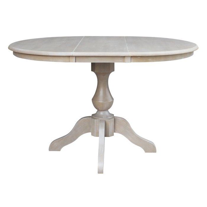 Rubberwood Solid Wood Pedestal Dining Tables In Most Current Clippercover Extendable Solid Wood Rubberwood Dining Table (View 10 of 20)