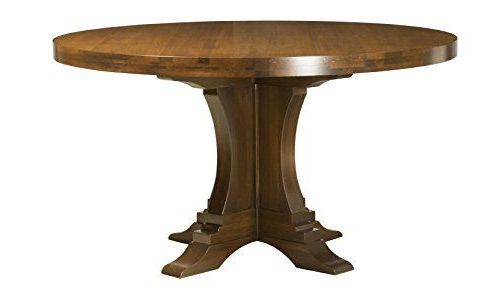 Saloom Furniture Mdwo 5454 1 Bri Aurora D Bristol Round Regarding Popular Gaspard Extendable Maple Solid Wood Pedestal Dining Tables (View 4 of 20)