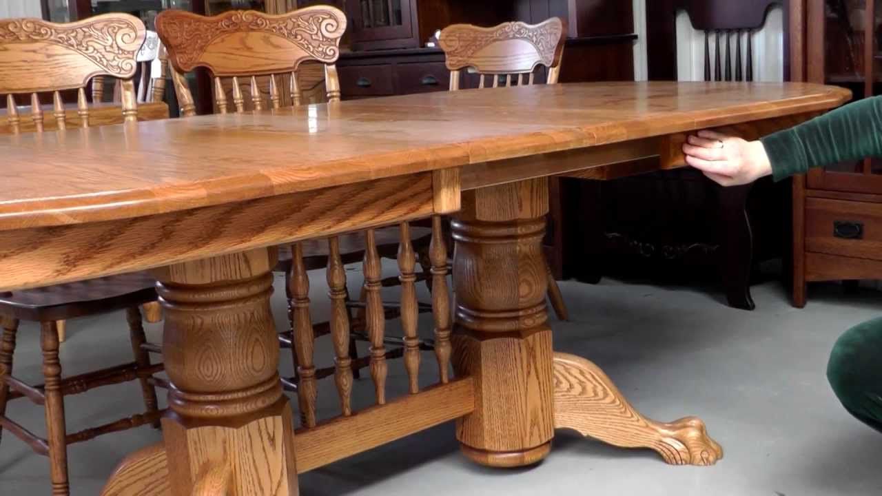Serrato Pedestal Dining Tables For Well Known Double Pedestal Dining Table 2 – Youtube (View 11 of 20)