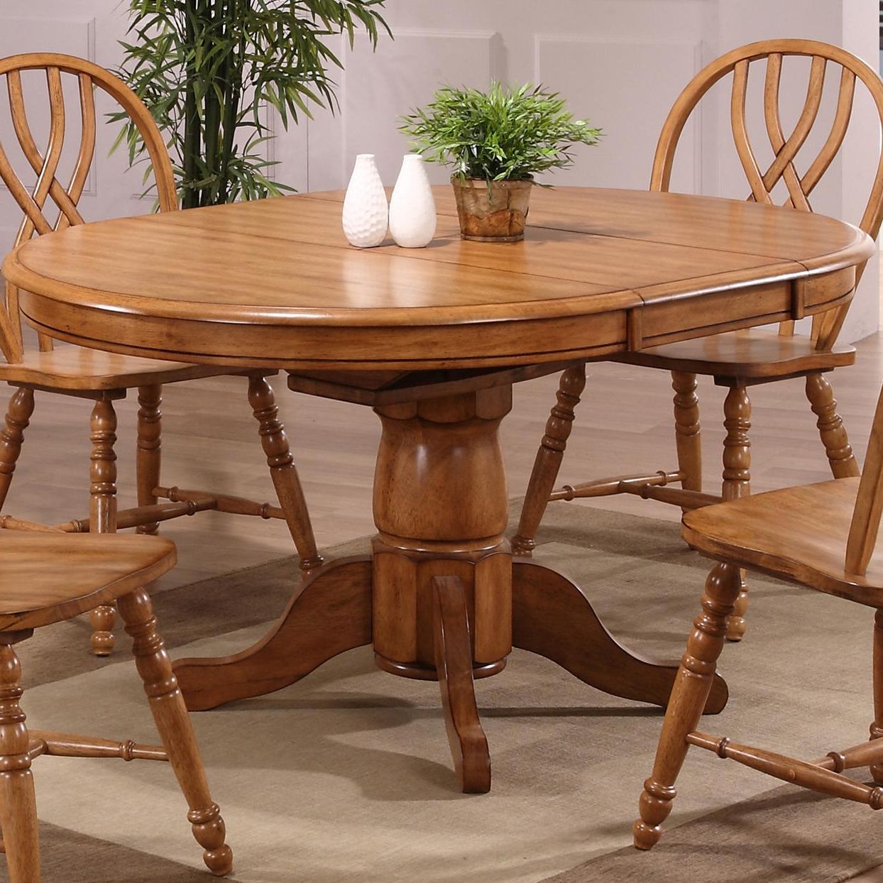 Serrato Pedestal Dining Tables In Best And Newest E.c.i. Furniture Dining Solid Oak Single Pedestal Dining (Gallery 19 of 20)