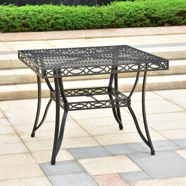 Shop Segovia 39 Inch Iron Patio Dining Table – On Sale For Latest Yaqub 39'' Dining Tables (Gallery 19 of 20)