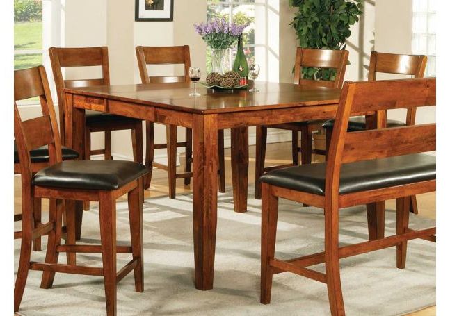 Steve Silver Mango Counter Height Table In Light Oak Throughout Best And Newest Mccrimmon 36'' Mango Solid Wood Dining Tables (View 15 of 20)