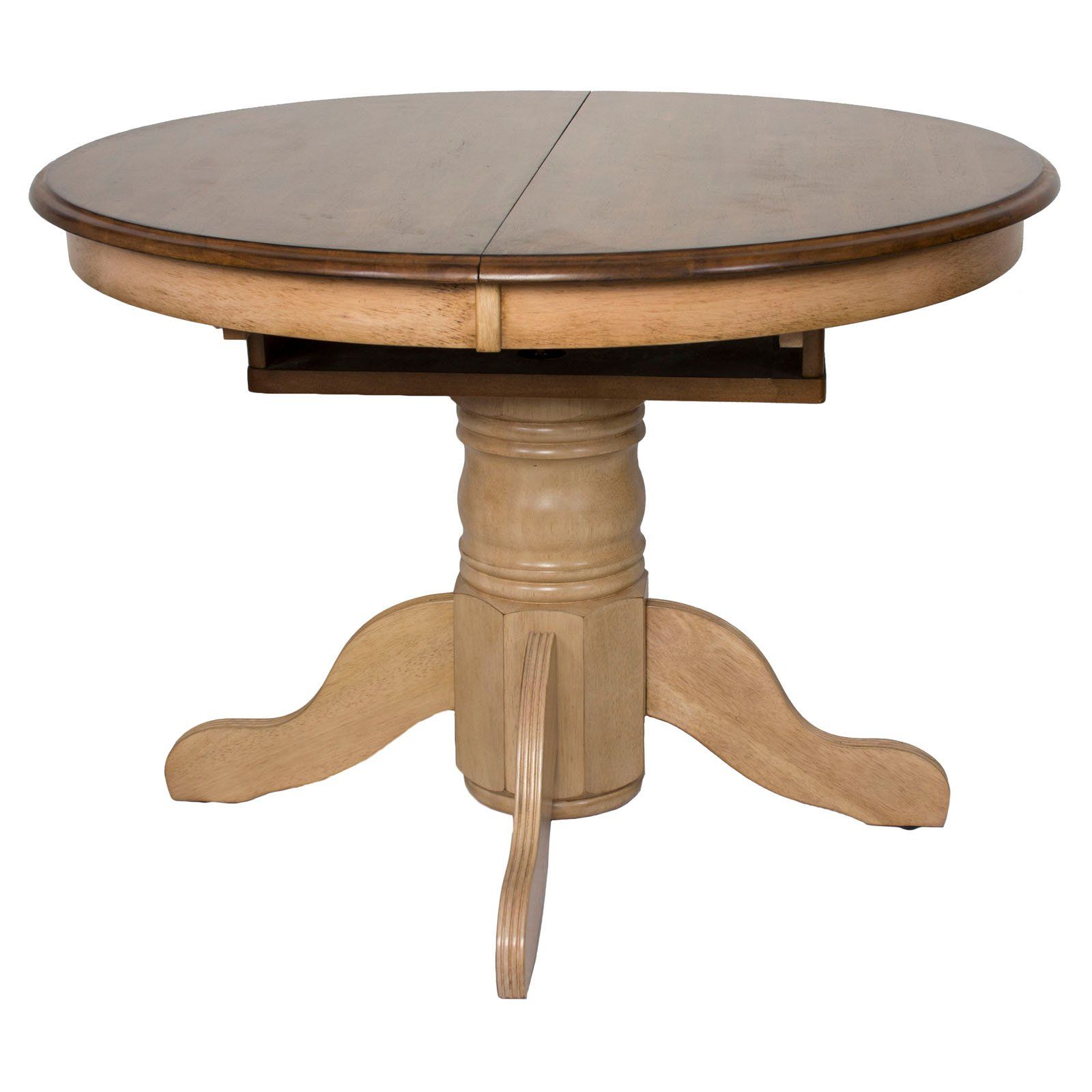 Sunset Trading Brook Round Or Oval Extension Dining Table Within Popular Neves 43'' Dining Tables (View 14 of 20)