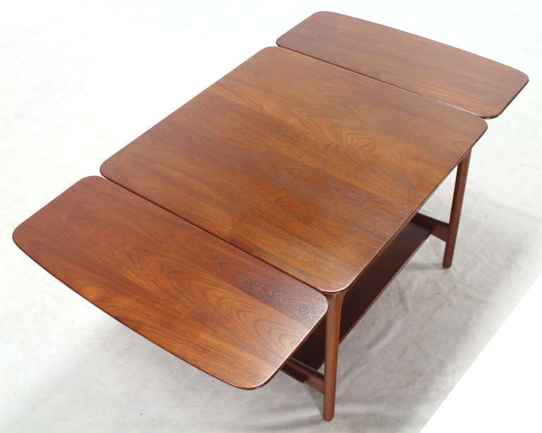 Table, End Throughout 2019 Aulbrey Butterfly Leaf Teak Solid Wood Trestle Dining Tables (View 16 of 20)