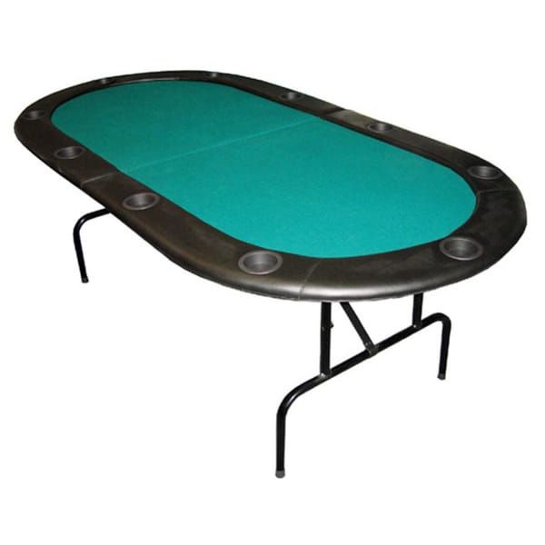Texas Hold'em 84 Inch 10 Player Poker Table With Folding In Preferred 48" 6 – Player Poker Tables (Gallery 8 of 20)