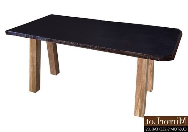 The Live Edge Shape Table Top Is Made From Solid Poplar Inside Favorite Rhiannon Poplar Solid Wood Dining Tables (View 9 of 20)