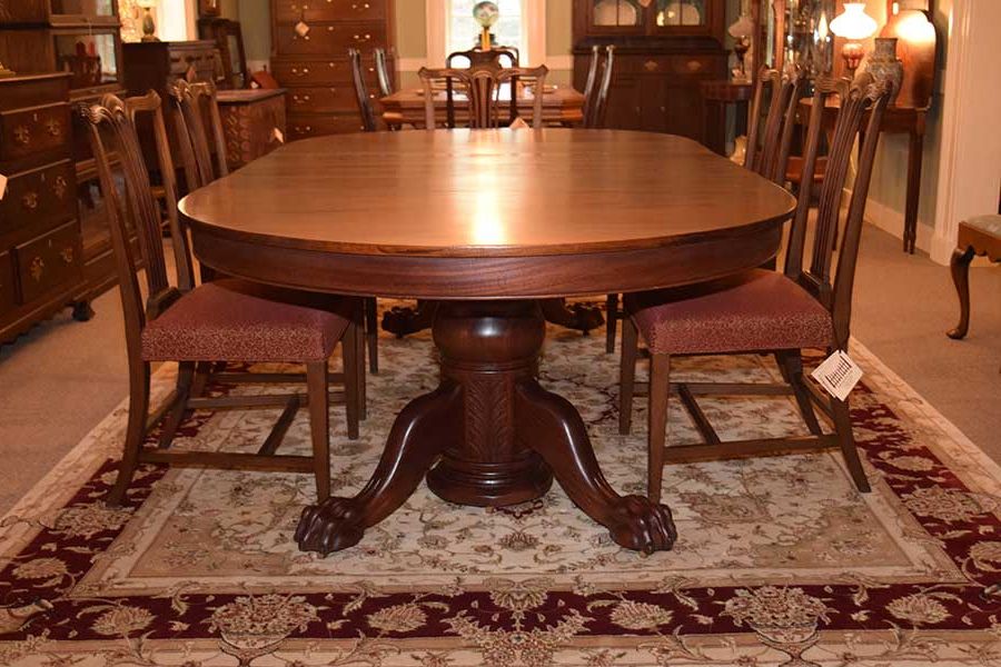 Trendy Images Tagged "split Pedestal Dining Table" (View 9 of 20)