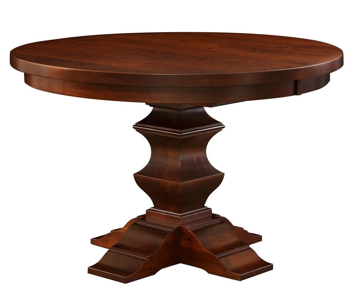 Trendy Pedestal Dining Tables With Regard To Ramsay Single Pedestal Dining Room Table From (View 15 of 20)