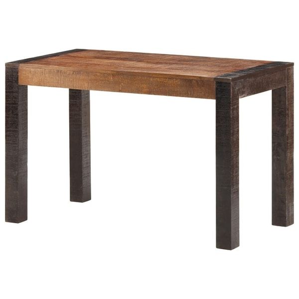 Vidaxl Dining Table 47.2"x23.6"x29.9" Solid Rough Mango Within Most Popular Anzum  (View 7 of 20)