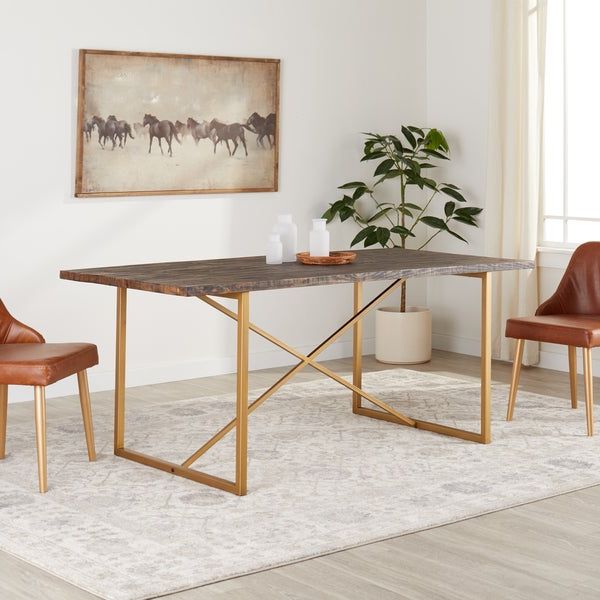 Well Known Babbie Butterfly Leaf Pine Solid Wood Trestle Dining Tables Regarding Shop Carbon Loft Monterey 71 Inch Dining Table – Free (View 14 of 20)