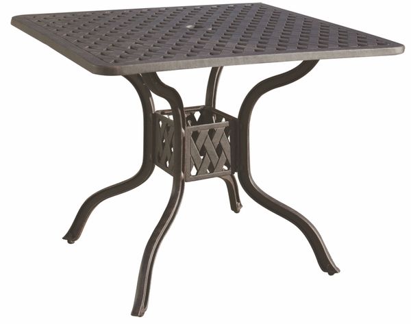 Well Known Dl30 I Darlee 36" Square Dining Patio Table In Cast For Menifee 36'' Dining Tables (Gallery 20 of 20)