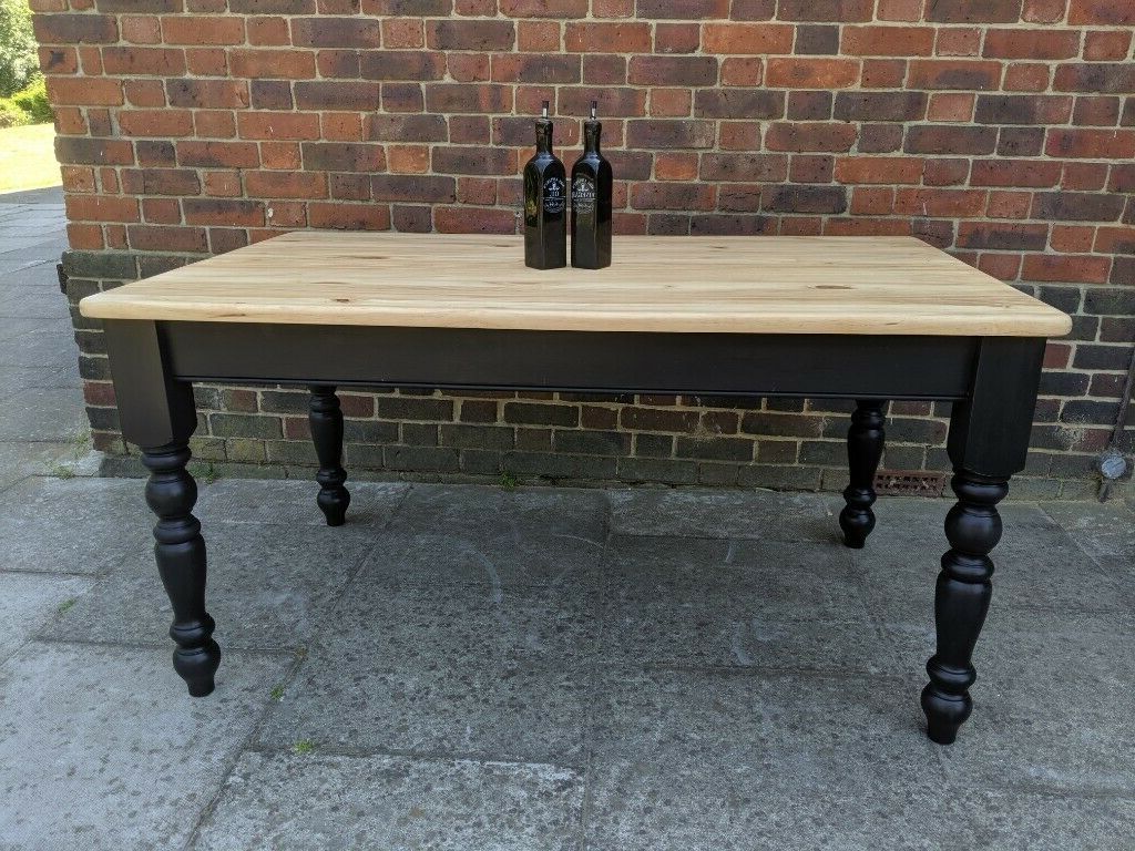 Well Known Solid Pine 5ft Farmhouse Dining Table (View 11 of 20)