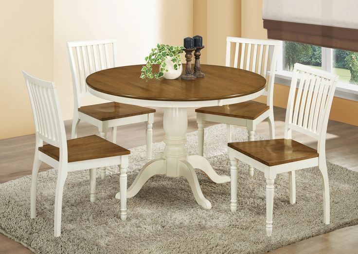Well Liked Dining Chair – Set Of Two – 36"h – Antique White – Oak With 49'' Dining Tables (View 18 of 20)