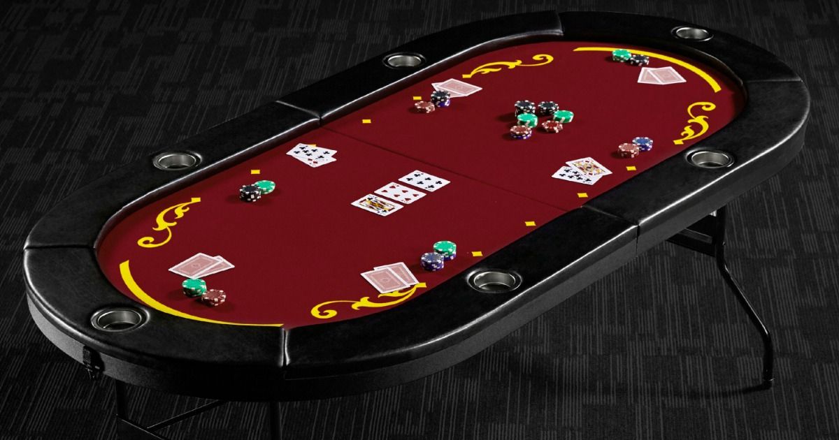 Widely Used Barrington Foldable 6 Player Poker Table Only $70 Shipped Intended For 48" 6 – Player Poker Tables (View 4 of 20)