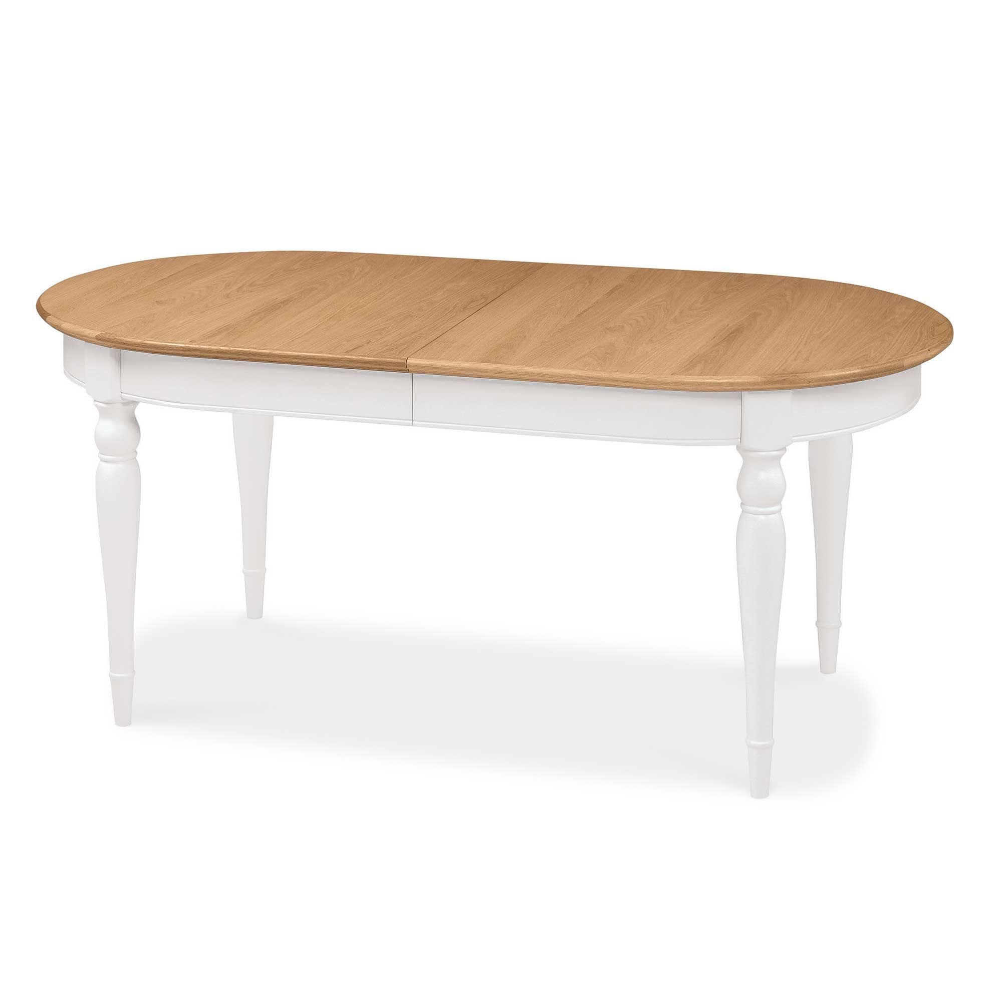 Widely Used Carrington 6 8 Extending Dining Table, Ivory And Oak Throughout Grimaldo  (View 7 of 20)