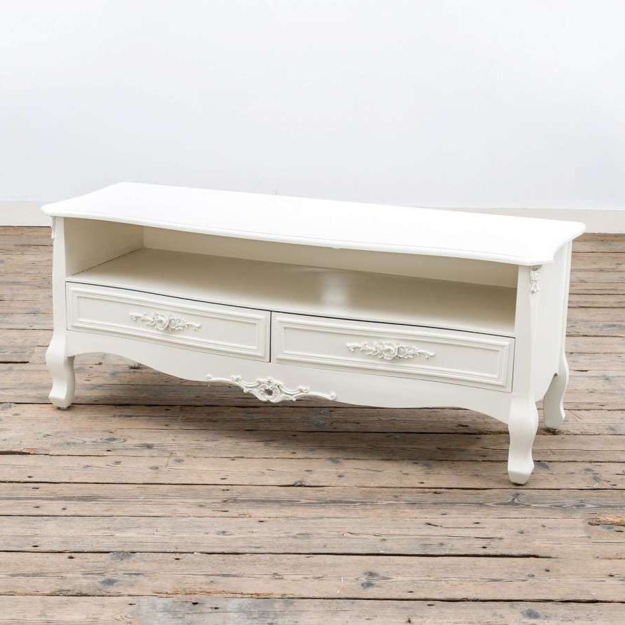 15+ Impressive White Shabby Chic Tv Stand Photos – Shabby Intended For Hannu Tv Media Unit White Stands (View 16 of 20)